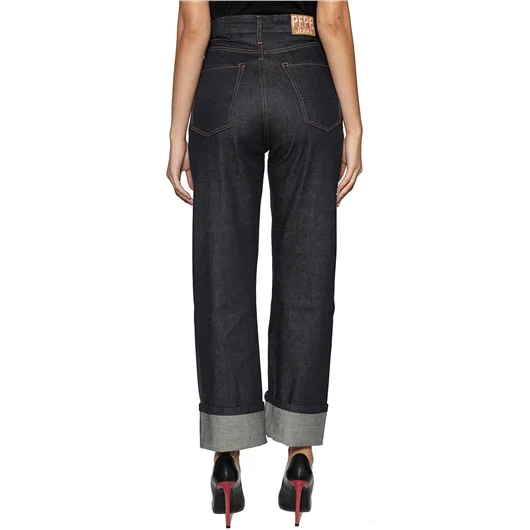 DUA LIPA X PEPE JEANS JEANS IN DENIM RELAXED Nuovo
