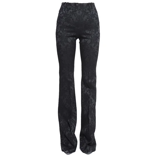 PLEIN SUD PANTALONE A ZAMPA IN JAQUARD DI RASO Vendita Economica