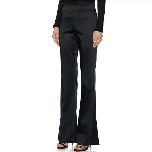 AVENUE MONTAIGNE PANTALONE A ZAMPA IN SATIN MOD.BELLINI Saldi Di Fabbrica