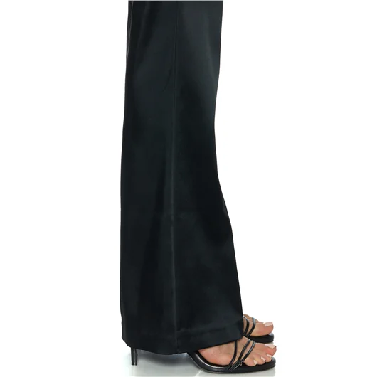 AVENUE MONTAIGNE PANTALONE A ZAMPA IN SATIN MOD.BELLINI Saldi Di Fabbrica