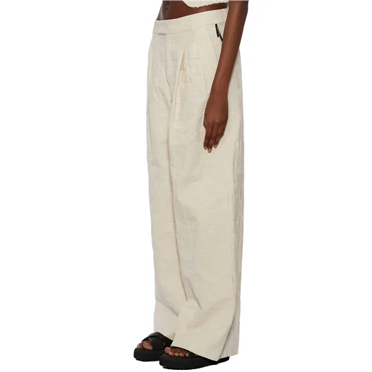 NOSTRASANTISSIMA PANTALONE AMPIO IN COTONE Moda