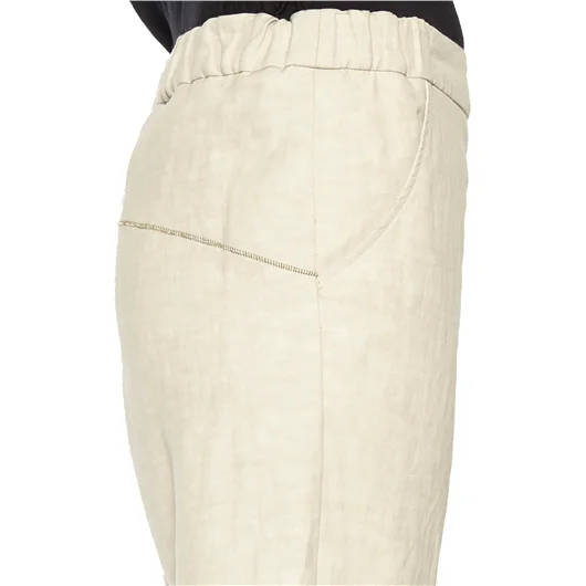 NOSTRASANTISSIMA PANTALONE BAGGY CON IMPUNTURE Offerta per la Festa della Mamma