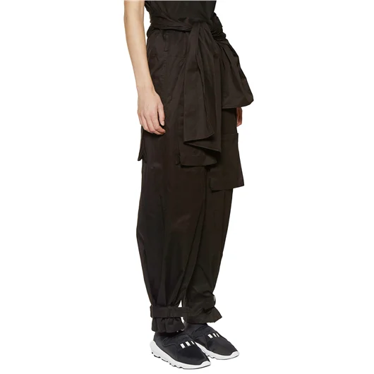 YOHJI YAMAMOTO PANTALONE IN GABARDINE VITA ALTA Promozione Limitata