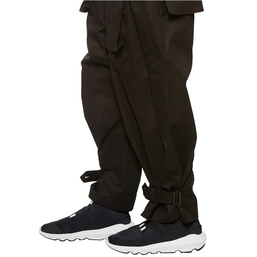 YOHJI YAMAMOTO PANTALONE IN GABARDINE VITA ALTA Promozione Limitata