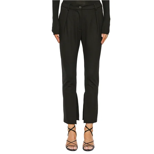 NOSTRASANTISSIMA PANTALONE SLIM IN VISCOSA 2025