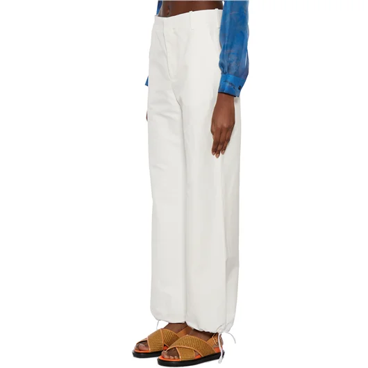 MARNI PANTALONI CARGO IN COTONE E LINO Nuovo