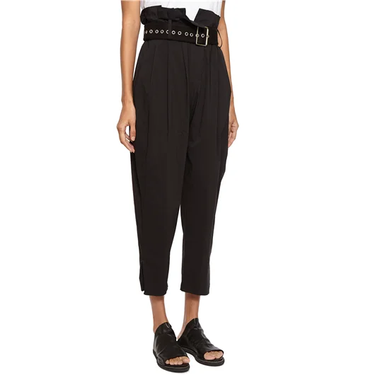 NU PANTALONI IN COTONE HIGH WAIST Promozione