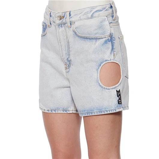 OFF-WHITE CO VIRGIL ABLOH SHORTS IN DENIM METEOR STRAIGHT Online