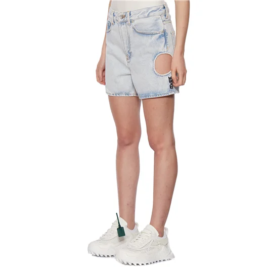 OFF-WHITE CO VIRGIL ABLOH SHORTS IN DENIM METEOR STRAIGHT Online