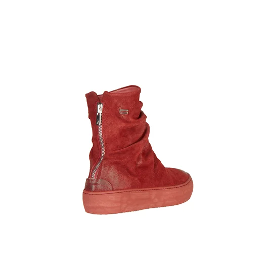 THE LAST CONSPIRACY SLIPON ALTA IN PELLE CON ZIP In Vendita