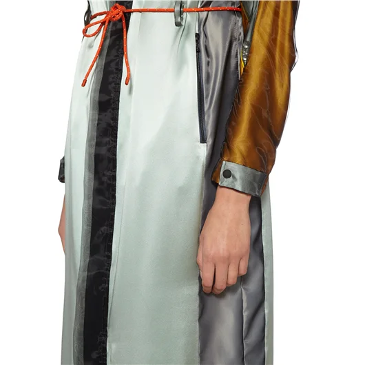 QUETSCHE_ SPOLVERINO LUNGO IN SETA CON INSERTI Promozione Limitata