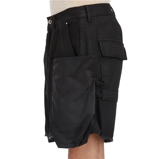 RICK OWENS BERMUDA IN DENIM STEFAN CARGO Negozi Online