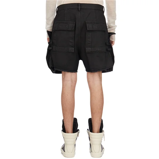 RICK OWENS BERMUDA IN DENIM STEFAN CARGO Negozi Online