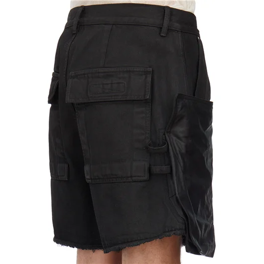RICK OWENS BERMUDA IN DENIM STEFAN CARGO Negozi Online