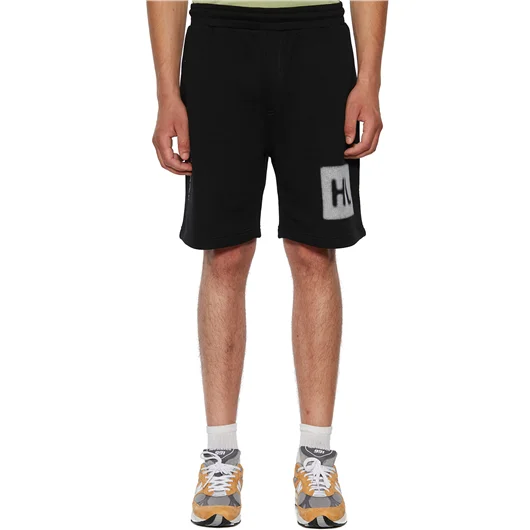 HELMUT LANG BERMUDA STENCIL IN COTONE In Saldo