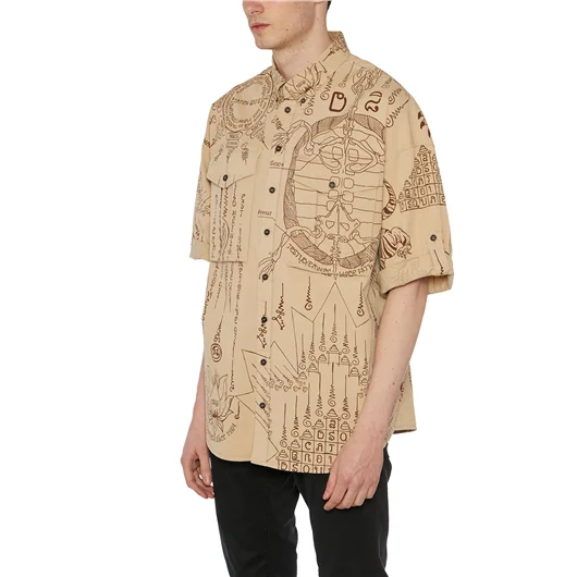 DSQUARED CAMICIA IN COTONE STAMPATA Convenienza
