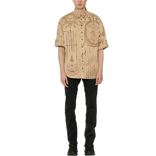 DSQUARED CAMICIA IN COTONE STAMPATA Convenienza