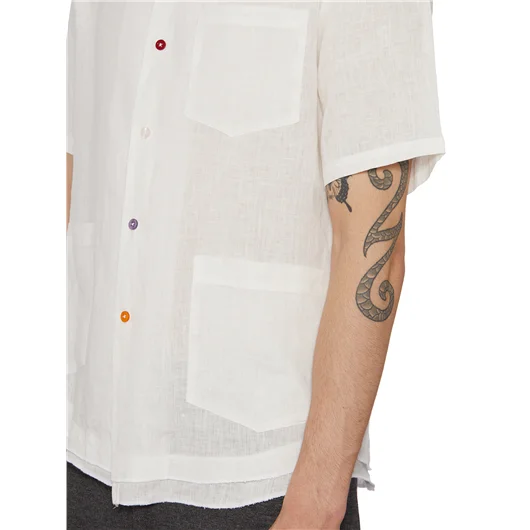 DANIELE ALESSANDRINI CAMICIA IN LINO Online