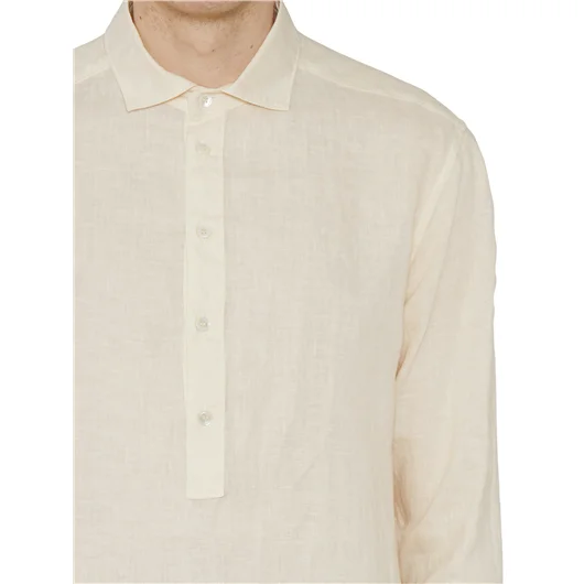PAOLO PECORA CAMICIA IN LINO Outlet