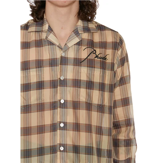 RHUDE CAMICIA LOGO IN MISTO COTONE I Più Venduti