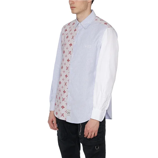 ARIES CAMICIA PATCHWORK IN COTONE Vendite Flash