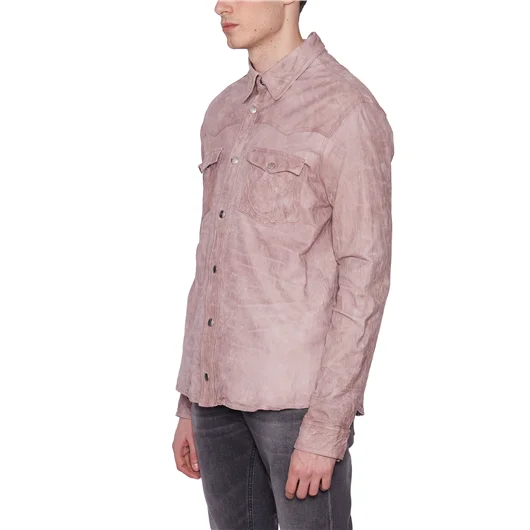 GIORGIO BRATO CAMICIA TEXAS IN PELLE In Saldo