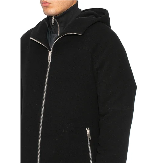 ANDREA YA'AQOV CAPPOTTO IN LANA CON BOMBER Nuovo