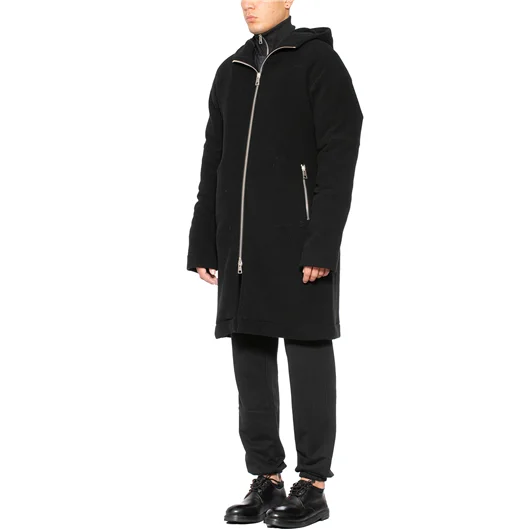 ANDREA YA'AQOV CAPPOTTO IN LANA CON BOMBER Nuovo