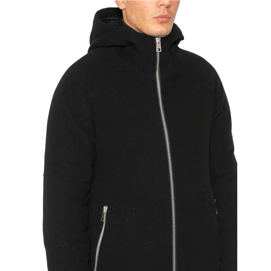 ANDREA YA'AQOV CAPPOTTO IN LANA CON BOMBER Nuovo