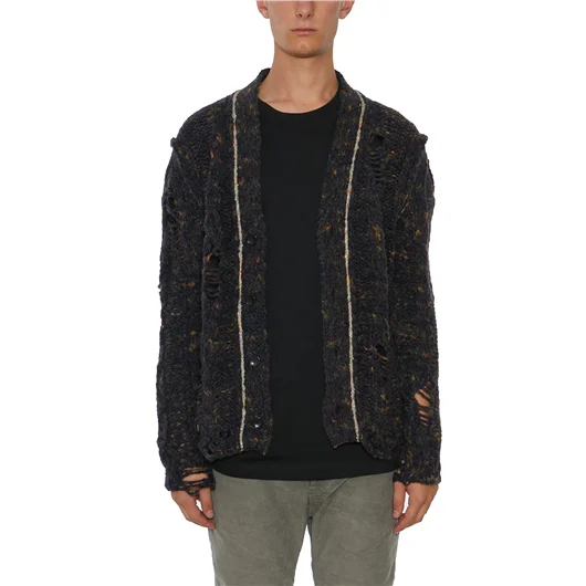 DANIELE ALESSANDRINI CARDIGAN IN MISTO LANA Pezzi Unici