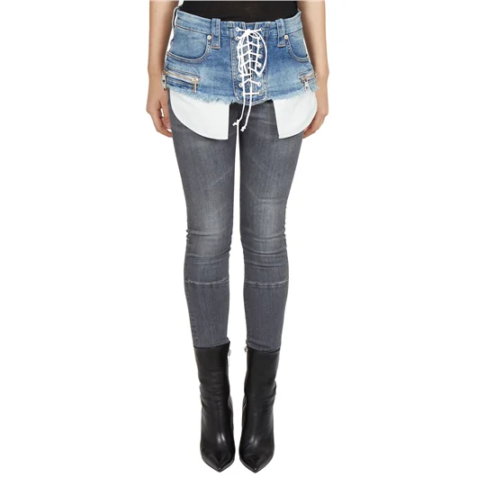 BEN TAVERNITI UNRAVEL CINTURA DENIM LACE UP Negozi Online