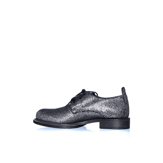 ANN DEMEULEMEESTER DERBY STRINGATA IN ARGENTO Presa