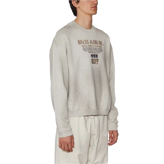 GUESS USA FELPA GIROCOLLO IN COTONE ACQUISTA ORA