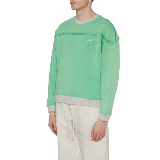 GUESS USA FELPA GIROCOLLO IN COTONE Latest stili