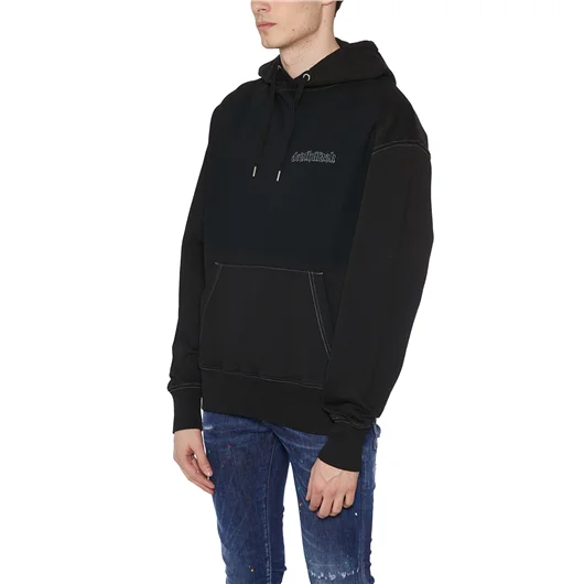 DEATHMASK FELPA IN COTONE CON CAPPUCCIO Offerta speciale della fabbrica