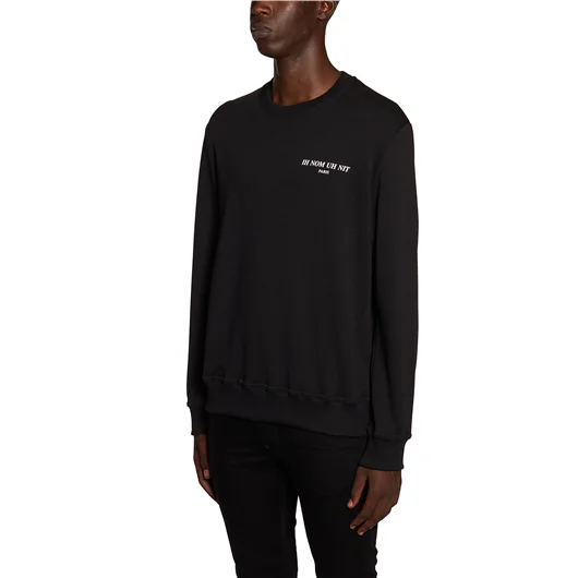 IH NOM UH NIT FELPA IN COTONE GIROCOLLO Black Friday Prezzi