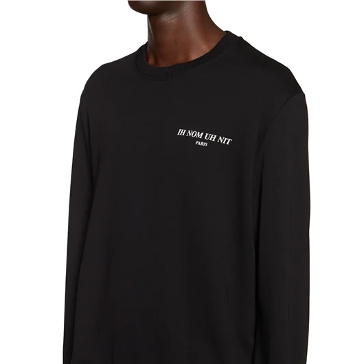 IH NOM UH NIT FELPA IN COTONE GIROCOLLO Black Friday Prezzi