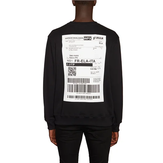 IH NOM UH NIT FELPA IN COTONE GIROCOLLO Black Friday Prezzi