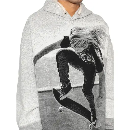 PALM ANGELS FELPA IN MISTO LANA CON CAPPUCCIO Italia