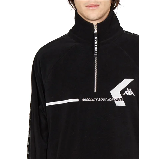 KAPPA KONTROLL FELPA IN PILE CON LOGO In Linea