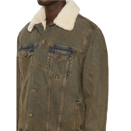GUESS USA GIUBBOTTO SHERPA IN COTONE Offerta San Valentino