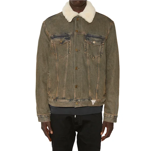 GUESS USA GIUBBOTTO SHERPA IN COTONE Offerta San Valentino