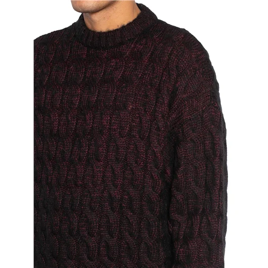 AMISH MAGLIA GIROCOLLO IN ALPACA E LANA Super Saving Price