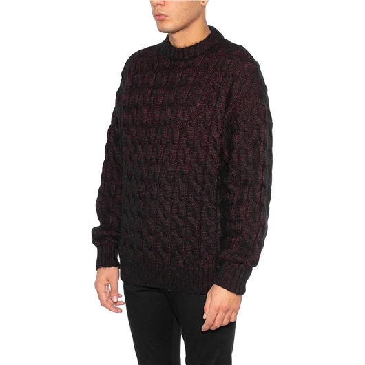 AMISH MAGLIA GIROCOLLO IN ALPACA E LANA Super Saving Price