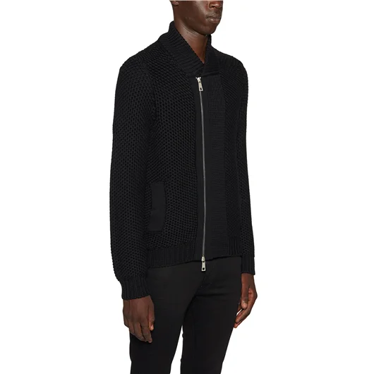 PAOLO PECORA MAGLIA IN LANA CON ZIP Black Friday Prezzi