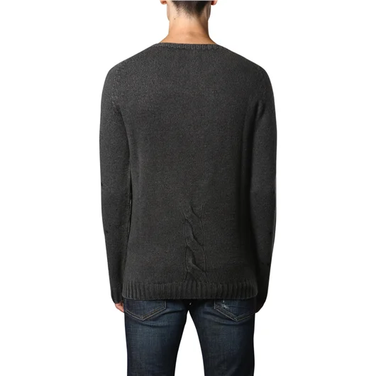 MD75 MAGLIA IN LANA GIROCOLLO CON TRECCIA In vendita