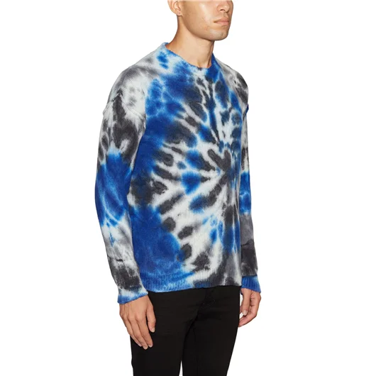 DANIELE ALESSANDRINI MAGLIA TIE DYE IN LANA Sconti questo mese