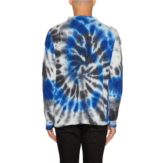 DANIELE ALESSANDRINI MAGLIA TIE DYE IN LANA Sconti questo mese