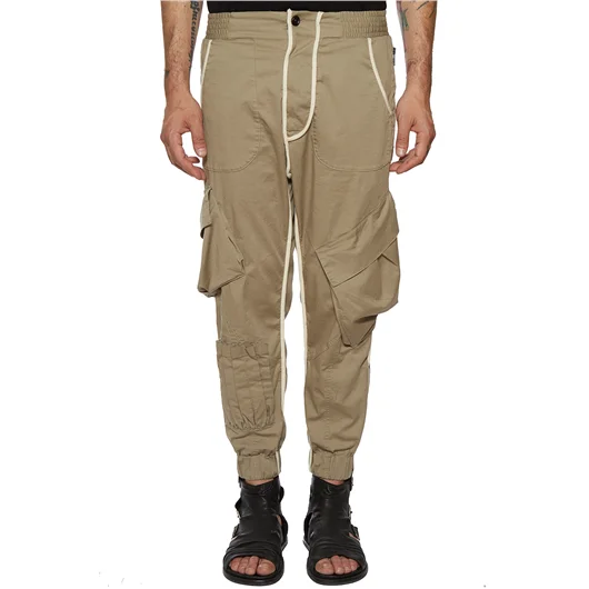 NOSTRASANTISSIMA PANTALONE IN COTONE CARGO Prezzo Ridotto