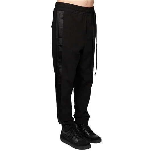 DAMIR DOMA PANTALONE IN COTONE CON REVERS IN RASO Sottocosto